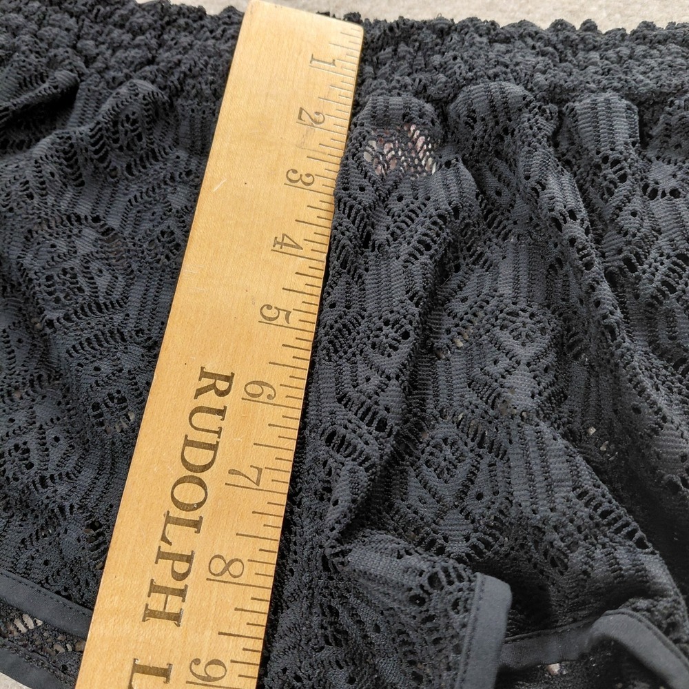 OP Sheer Lace Swim Cover-Up Shorts Boardshorts Black Women's LARGE 11-13 Beach - Picture 5 of 8